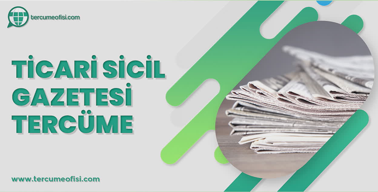 Ticari Sicil Gazetesi Tercüme